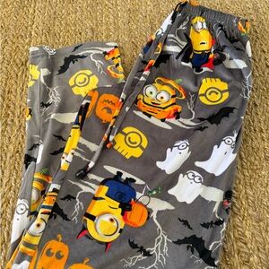 Minion Men’s Teen Super Plush Pajama Pants Drawstring Size Large NWOT